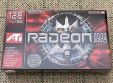 VINTAGE ATI Radeon 9500 Pro 128MB AGP Graphics Card FACTORY SEALED NEW NIB RARE picture