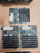 3x Rare NOS Vintage M396B 386 Motherboard Baby AT ISA 80386DX PC Mainboards AMD picture