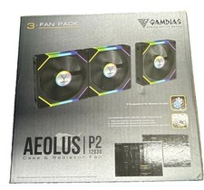 GAMDIAS 3 Pack 120mm Case Fan & 3 Reverse Blades & 1 USB Hub, ARGB PWM PC Fan... picture