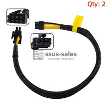2PCS 4VPD3 04VPD3 Mini 8Pin to 8Pin(6+2) GPU Power Cable For Dell R740 R740XD picture