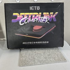IETS GT500V2 Laptop Cooling Pad, 5000 RPM Turbo Fan, RGB Lighting, 3-Port USB picture
