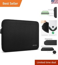 Chic Black Laptop Sleeve for 15-Inch Devices - Water-Resistant & Lightweight picture