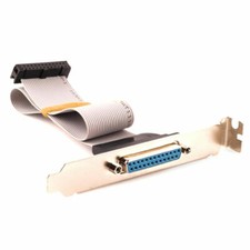 DB25 LPT1 Parallel 25-Pin Printer Port Full Height Bracket 12