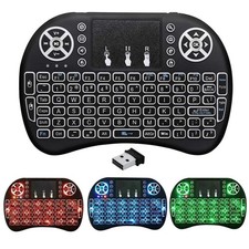 i8 2.4G Mini Wireless Keyboard Touchpad Mouse BRG Backlight USB Receiver picture