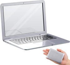 Mini Cat Laptop Toy Pocket Mirror Cat Laptop 3.7 X 2.5 Inch, Silver picture