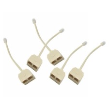 5 Pcs Telephone Cord Extension Adapter Landline Splitter Socket picture
