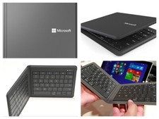 Microsoft Universal Foldable Keyboard Portable Wireless Bluetooth Black picture