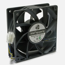 4-pack TKFAN ULTRA HIGH SPEED SERVER MINER FANS 12V 285 CFM 120x38mm 3-Pin PWM picture