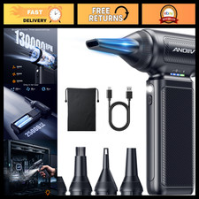 High-Power Compressed Air Duster 130,000 RPM, 3-Speed Adjustable, 5 Nozzles picture