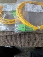 5M SC/APC to SC/APC Fiber Optic Simplex Singlemode Optical Patch Cable Yellow picture
