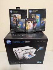 NEW HP Photosmart C5550 All-In-One Inkjet Printer, SEALED w/ Photo Paper  picture
