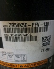 4.5 Ton Emerson Copeland ZR54K5E-PFV-130 compressor for R22  (Post V10) picture