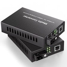 a Pair Single Mode Bidi Fiber to Ethernet Media Converter SMF Single SC Fiber picture