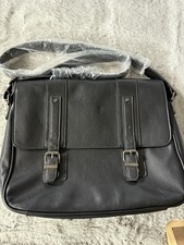 Aldo computer Carry Case Black Leather with Strap picture