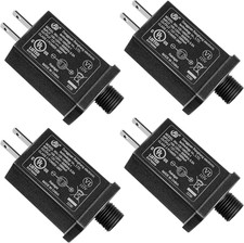 4 Pcs 12V 1A Replacement Yard Inflatable Adapter, Class 2 Power Supply picture
