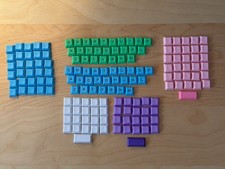 Mechanical Keyboard Keycaps - DSA PBT Blanks (1u & 2u) & Dye-Sub Alpha - Accents picture