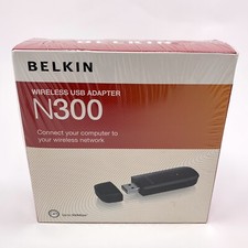 NEW Belkin N300 High Performance Wireless Wi-Fi USB Adapter picture