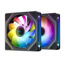 DARKROCK R120-2-Pack 120mm Reverse Installed Infinite Mirror Design PC Fan picture