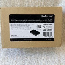 NEW StarTech ET90110SM302 10/100 Mbps Single Mode SC Fiber Media Converter 18.6M picture