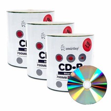 300 Smartbuy CD-R 52X 700MB/80Min Shiny Silver Blank Media Recording Disc picture