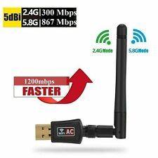 AC1200 Mbps Dual Band 2.4/5Ghz Wireless USB WiFi Network Adapter Antenna 802.11 picture