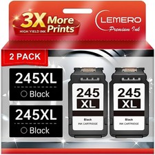 LEMERO 245XL Ink Cartridge Replacement for Canon 245XL Black Ink PG-245XL | W... picture