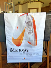 Vintage NOS Apple iBook Two Sided Cloth Banner Think Different picture