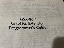 GSX-86 Graphics Ext Programmers Guide NEC APC RARE VINTAGE by Digital Research picture