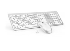 Low Profile Wireless Keyboard Mouse Combo, Seenda Ultra Slim Quiet Keys  picture