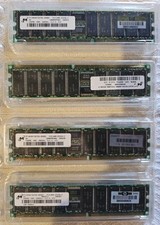 x4 NEW MICRON 256 MB MEMORY DDR 266MHZ CL2.5 ECC MT18VDDT3272G-265B3 #1 **WOW** picture