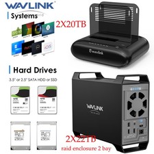 WAVLINK External Hard Drive Enclosure 2.5'' 3.5'' HDD SDD Dock 2 Bay/4 Bay Hub picture