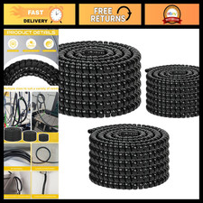 3 Pcs Spiral Cable Wrap Protector 25FT - Hydraulic Hose Guard, Prevent Wear & Ex picture