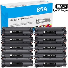 10x Black CE285A 85A Toner Cartridge for HP LaserJet M1217nfw M1212nf P1102w picture