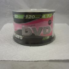 New Playo 50 Pack DVD+R 120 Min  4.7 GB  Factory Sealed picture