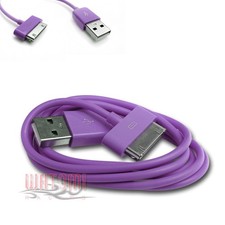 100X 3FT USB 30PIN PURPLE CABLE DATA CHARGER FOR GALAXY TAB 7