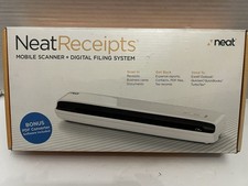 Mobile Scanner Neat Receipts NM 1000 + Digital File System In Box PC picture