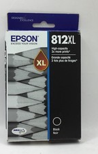 Exp 8/26 Epson 812XL Black Ink Cartridge T812XL120S High Yield Genuine Exp 8/26 picture