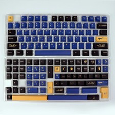 KBDiy GMK Style Blue Samurai PBT Keycaps 140-Key Cherry Profile Mechanical picture