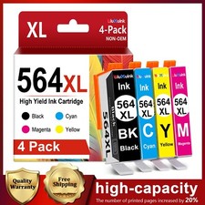 564XL High Yield Ink (4PK) Replacement for HP Photosmart 7520 6520 DeskJet 3520 picture
