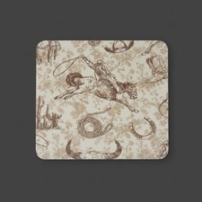 Western Boho Leather Tooled Print Mouse Pad ￼ picture
