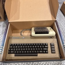 Commodore 64 Computer With Box and Casette Drive  - Untested No Power Supply picture