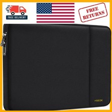 Stylish Black Laptop Sleeve 15.6-Inch Compatible with MacBook and Notebooks picture