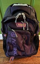 AOPMGOE AOKING 20/22″Water Resistant Rolling Wheeled Backpack Laptop.. Purple picture