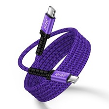 USB C to C Cable 240W Fast Charging Type C Charger Cord 10FT-Blue, Purple picture