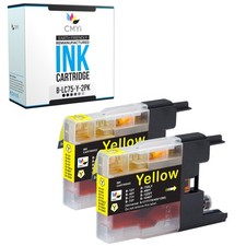 CMYi 2PK Compatible LC75Y Ink Cartridges fits Brother MFC-J6710DW J6910DW J825DW picture
