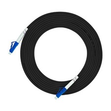 100ft 100feet 30m LC to LC Outdoor Armored Simplex 9/125 SM Fiber Optic Cable... picture