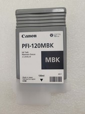 Canon PFI-120MBK Ink Cartridge GENUINE 130ml  OPENED-EXP 05/27-09/28,  picture