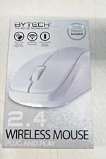 ByTech 2.4 GHZ Wireless Mouse Plug And Play White picture