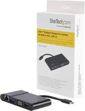 T StarTech.com USB-C  Multiport adapter for laptops-4K HDMI or VGA-USB 3.0 New picture