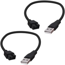 YARCHONN USB 2.0 to 9Pin Motherboard Header Adapter Cable 7.87 inches  picture